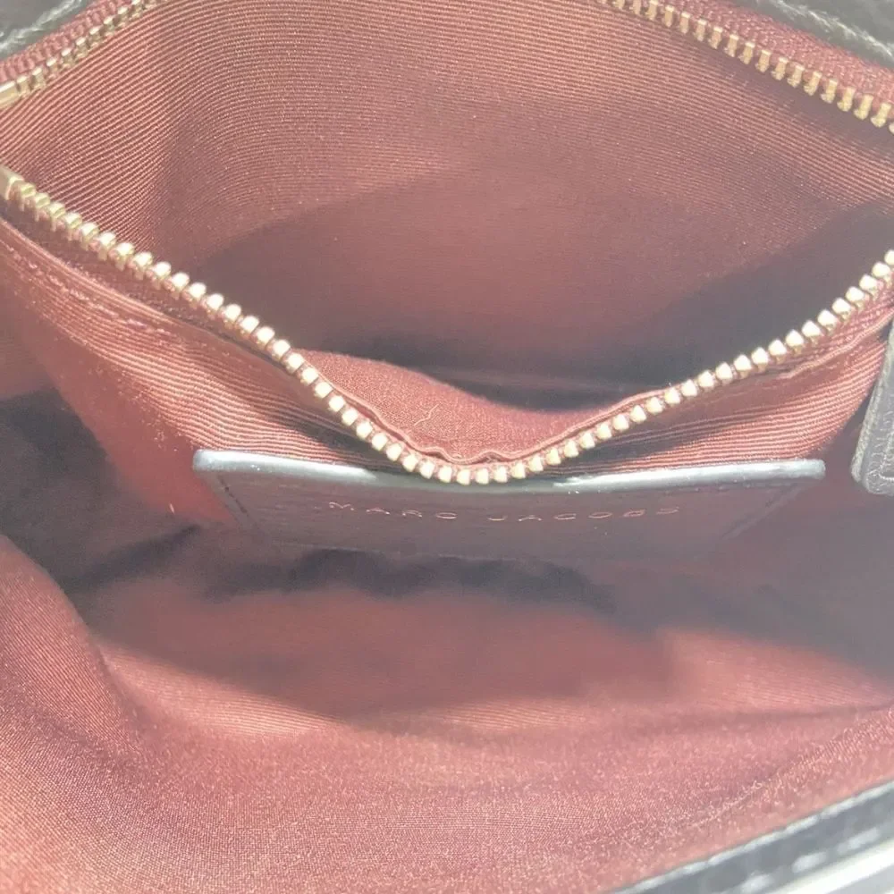 Marc Jacobs Designer Recruit Chipped Black Studded Crossbody Bag Purse